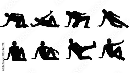 Moonwalk Glide Dance Icon Vector Illustration | Smooth Foot Slide Symbol | Step-by-Step Moonwalk Movement Graphic