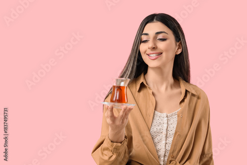 Young woman with Turkish te...