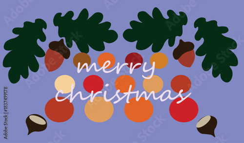 Merry Christmas vector illustration of an abstract background