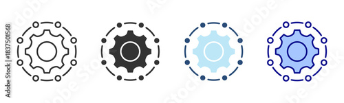 Configuration Icon Set. Designed In Multi Style