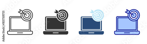 Target Icon Set. Designed In Multi Style