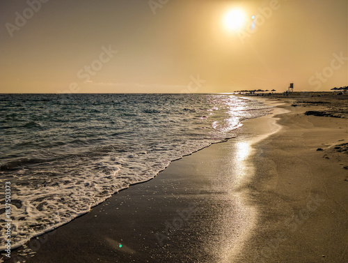 Fototapeta Naklejka Na Ścianę i Meble -  Frangokastello Fortress at the sandy beach, Greek island Crete