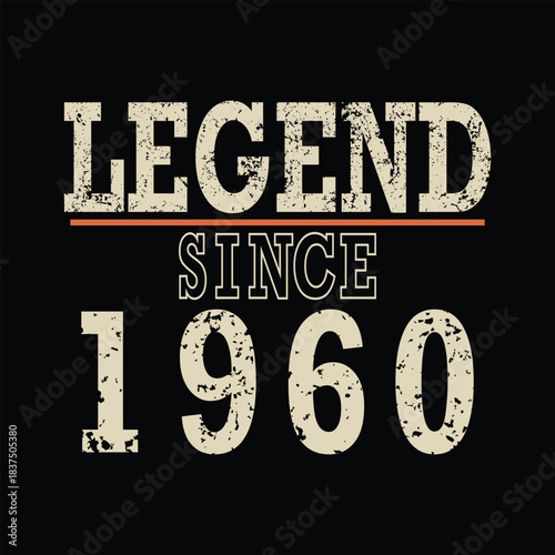 Celebrate 64 years of legendary status with this vintage "Legend Since 1960" design, perfect for milestone birthdays and anniversaries