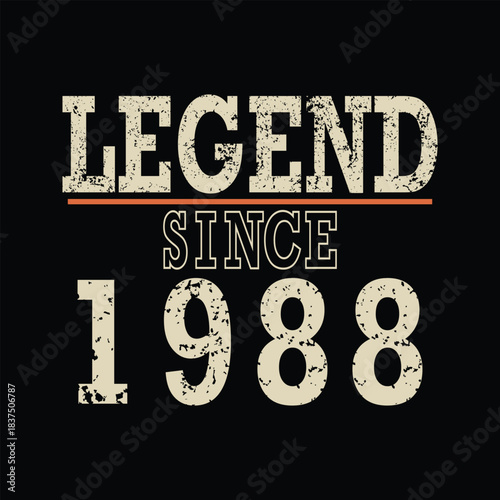 Celebrate 36th Birthday with this "Legend Since 1988" Vintage Retro Design, Perfect Gift for Men and Women Turning 36
