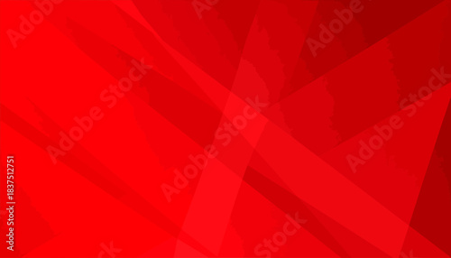 Abstract Red Geometric Background with Dynamic Overlapping Shapes and Lines