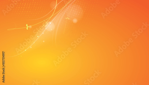 Yellow gradient mesh texture. Colorful bright orange background