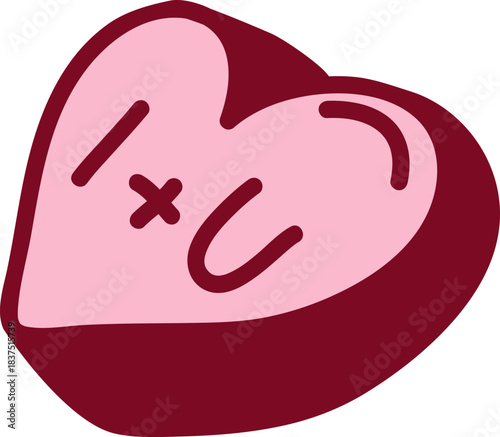 Heart Emoji Wink Kiss Cartoon