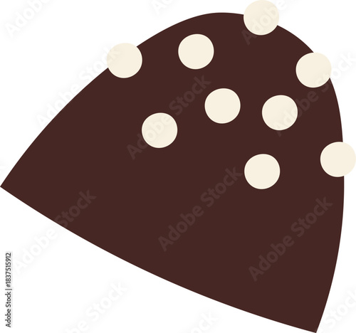 Truffle Candy With Sprinkles Cartoon