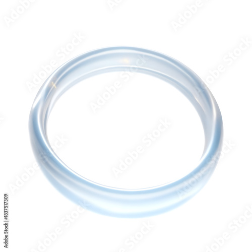 Clear Glass Ring Isolated