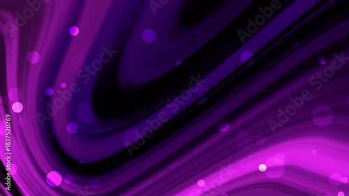 Abstract purple and black swirling pattern with bokeh lights, ideal for backgrounds, backgrounds, textures, and design elements for various projects.