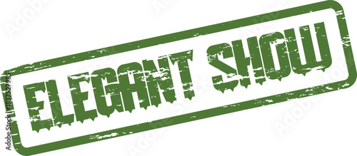 Grunge Elegant Show Stamp Mark for Business Promotion or Event Recognition Sign