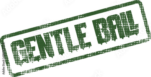 Green Gentle Boil Cooking Instruction Dotted Rubber Stamp for Culinary Use