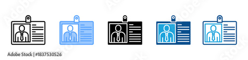 Office Badge icon set multiple style collection