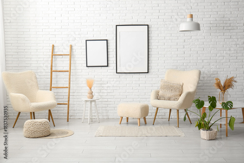 Interior of stylish living ...