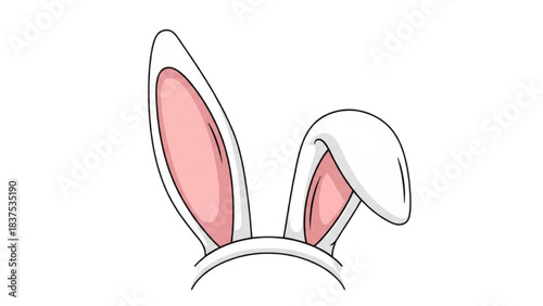 Delightful Cartoon Bunny Ears Headband Accessory for Festive Celebrations and Playful Designs