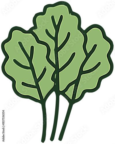 Vibrant Green Leafy Vegetables, Healthy Organic Produce