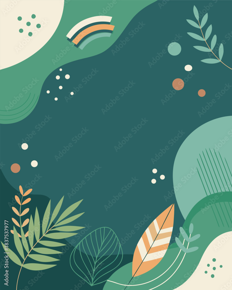 Fototapeta premium Seamless vector pattern design illustration with fishes and Christmas tree decoration