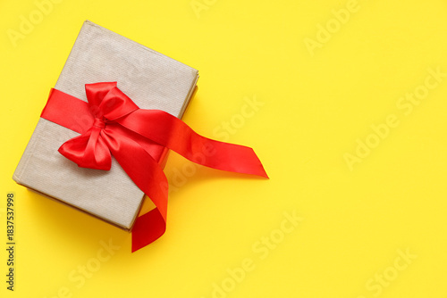 Books tied with red ribbon ...