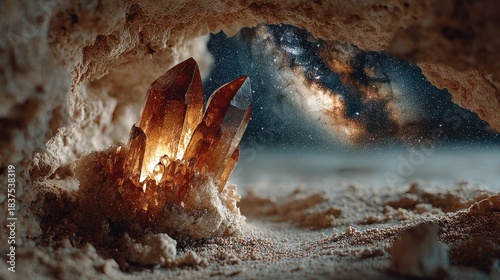 Cave Entrance with Amber Crystals and Starry Night

Category Landscapes