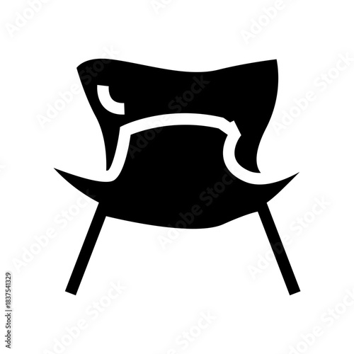 armchair vector illustration glyph icon