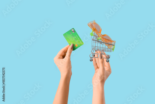 Female hands with shopping ...