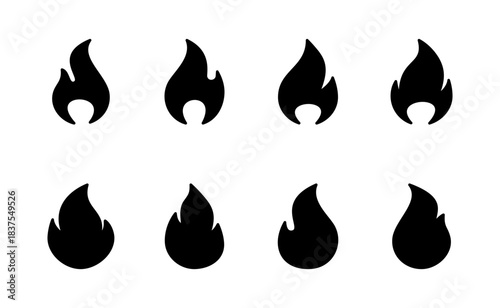 Fire icon vector. fire sign and symbol