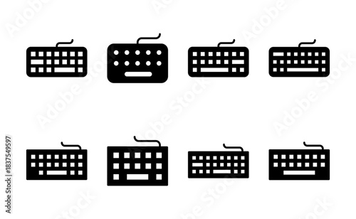 Keyboard icon vector. keyboard sign and symbol