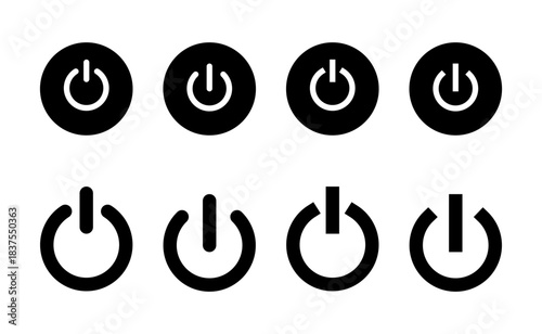 Power icon vector. Power Switch sign and symbol. Electric power