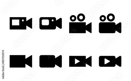 Video icon vector. video camera sign and symbol. movie sign. cinema