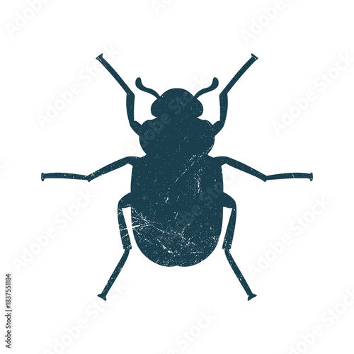 Beetle Bugs Insect Silhouette Illustration Vector Template