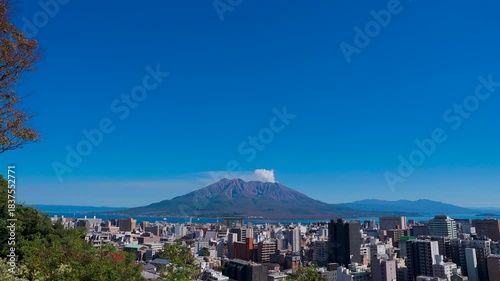 晴れた日の桜島