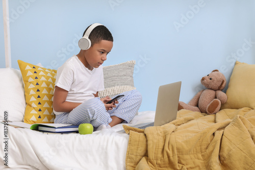 Little African-American boy...