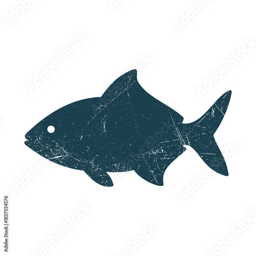 Fish Silhouette Illustration Vector Template