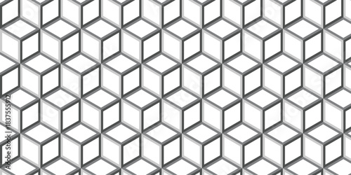 simple grey 3d cube pattern art for banner poster background.