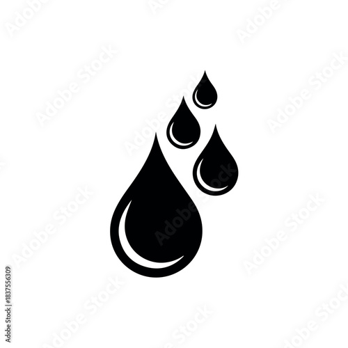 Water drops vector illustration for graphic design and logo design with liquid and raindrop elements 100
