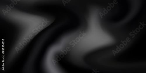 Black gray satin dark fabric texture luxurious shiny that is abstract silk cloth background with patterns soft waves blur beautiful, dramatic