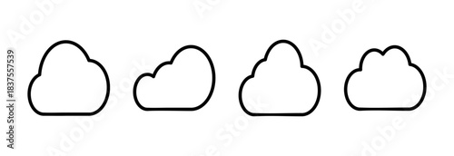 Cloud icon vector illustration. cloud sign and symbol
