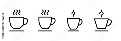 coffee cup icon vector illustration. cup a coffee sign and symbol