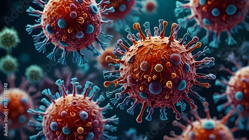 fractal image of a virus