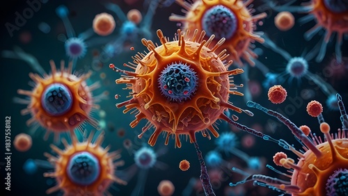 fractal image of a virus