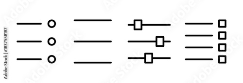 Menu Icon vector illustration. web menu sign and symbol. hamburger menu symbol