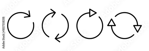 Refresh icon vector illustration. Reload sign and symbol. Update icon.