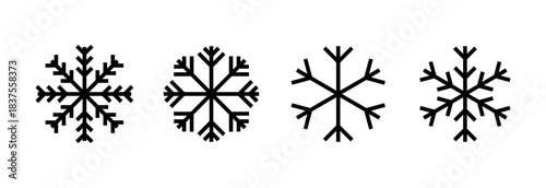 Snow icon vector illustration. snowflake sign and symbol