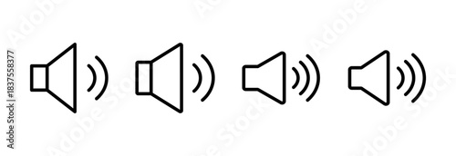 Speaker icon vector illustration. volume sign and symbol. loudspeaker icon. sound symbol