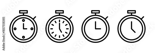 stopwatch icon vector illustration. Timer sign and symbol. Countdown icon. Period of time