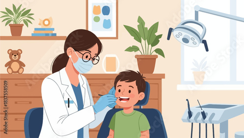 Happy Kids' Dental Checkup: Positive Pediatric Dentistry & Child-Friendly Clinic