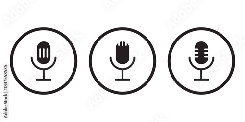 Audio voice message, audio call, chat record icon. Sound interface and record play button, vector messenger playback.