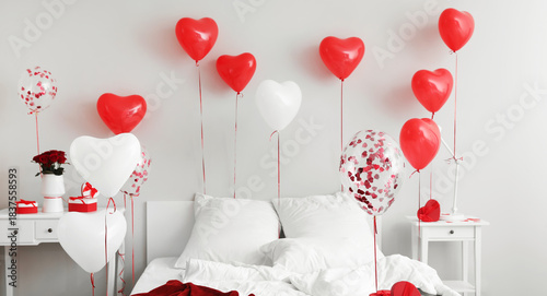 Gifts in bedroom decorated ...