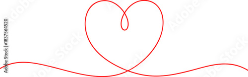 Elegant line art of intertwined hearts with decorative swirls, perfect for romantic, wedding, or celebratory design themes.