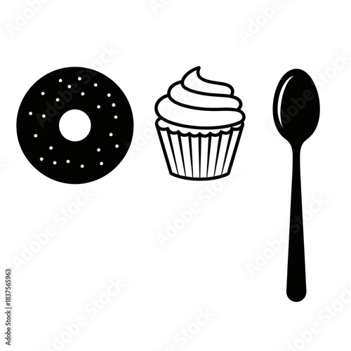 Aerial view of a vibrant cityscape with modern skyscrapers towering over a bustling street and a clear blue sky